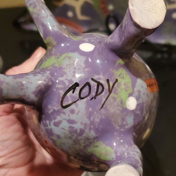GLAZED CLAY Pottery by Artist Terri Cody!  Unique One of a Kind! Great gift! - Picture 5 of 7